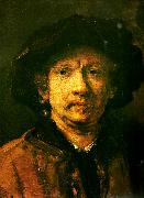 Rembrandt van rijn sjalvportratt oil painting reproduction